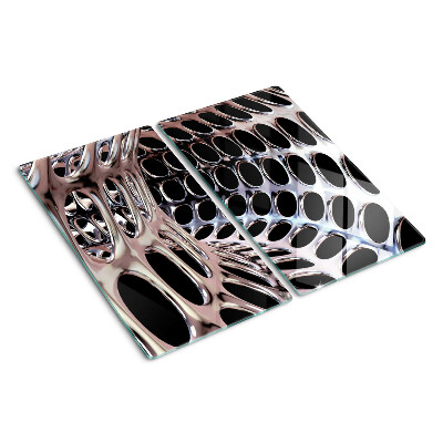 Planche à découper en verre Structure de grille abstraite
