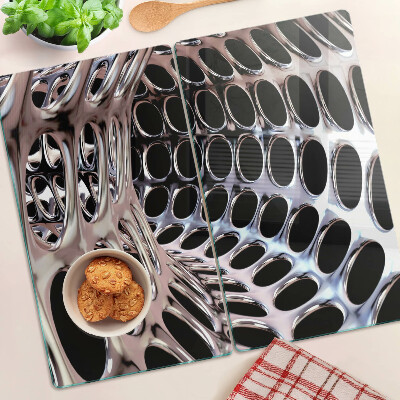 Planche à découper en verre Structure de grille abstraite