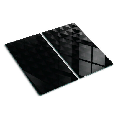 Planche à découper verre Motifs géométriques dans les tons de noir