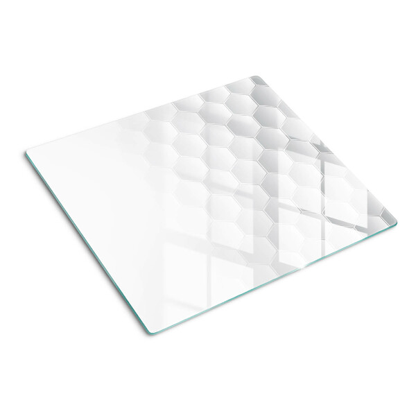 Planche à découper verre Motif hexagonal