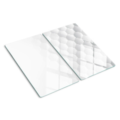 Planche à découper verre Motif hexagonal