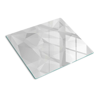 Planche à découper en verre Géométrie en nuances de gris
