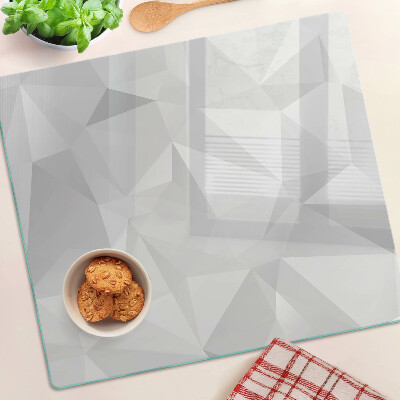 Planche à découper en verre Géométrie en nuances de gris