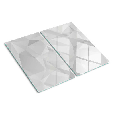 Planche à découper en verre Géométrie en nuances de gris