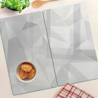 Planche à découper en verre Géométrie en nuances de gris