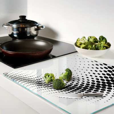Planche à découper en verre Motif à pois