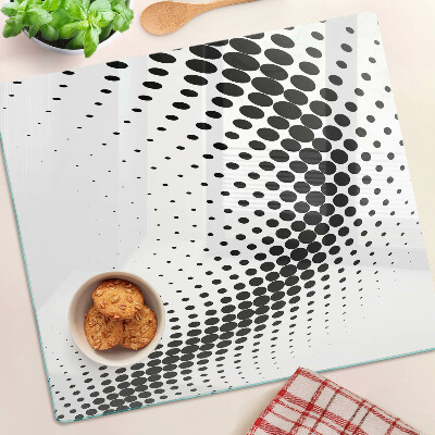 Planche à découper en verre Motif à pois