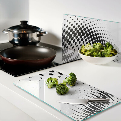 Planche à découper en verre Motif à pois