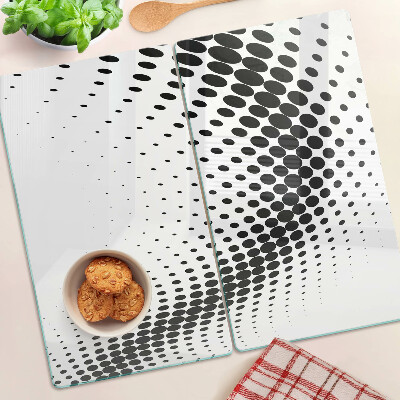 Planche à découper en verre Motif à pois