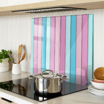 Planche à découper verre Géométrie aux couleurs pastel