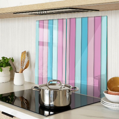 Planche à découper verre Géométrie aux couleurs pastel