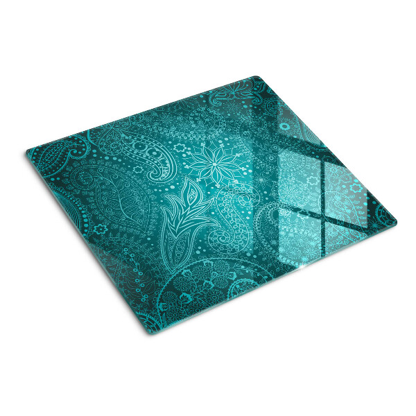 Planche à découper en verre Motif cachemire