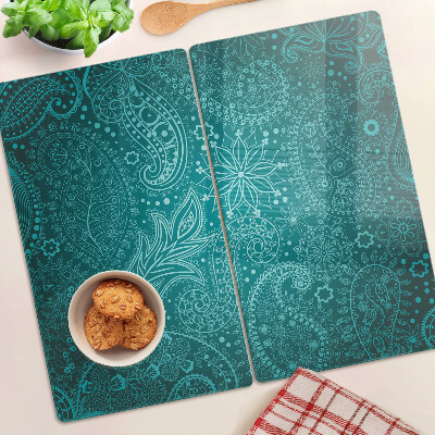 Planche à découper en verre Motif cachemire