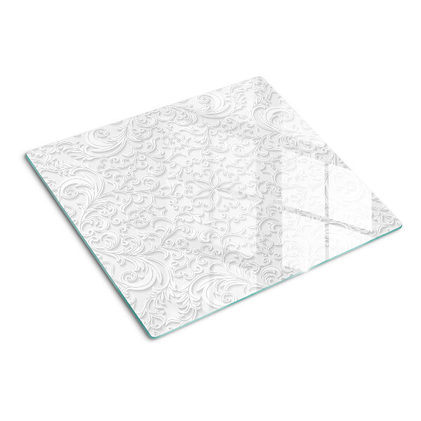 Planche à découper verre Motif floral avec des vagues