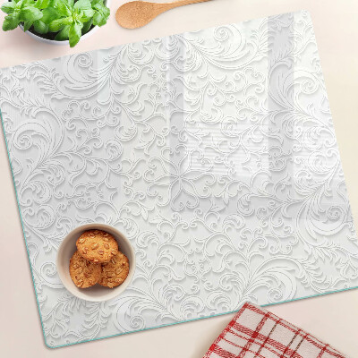 Planche à découper verre Motif floral avec des vagues