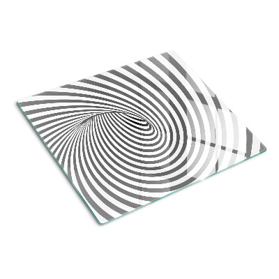 Planche à découper verre Motif en spirale optique