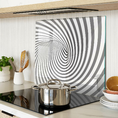 Planche à découper verre Motif en spirale optique