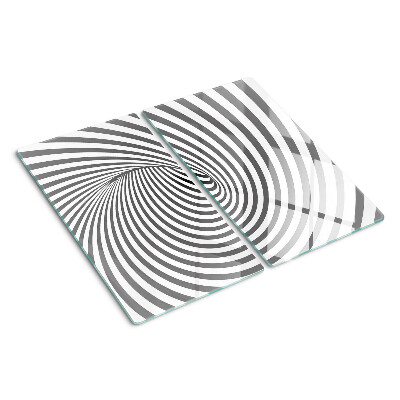 Planche à découper verre Motif en spirale optique