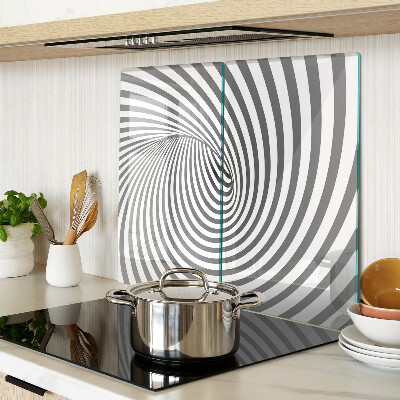 Planche à découper verre Motif en spirale optique