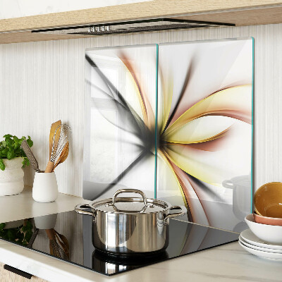 Planche à découper en verre Abstrait floral aux lignes dynamiques