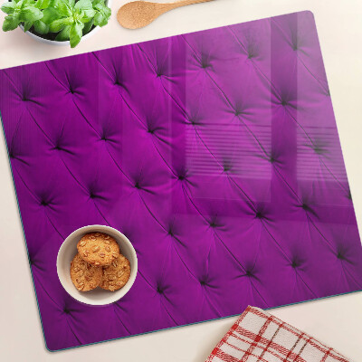 Planche à découper verre Quilting violet