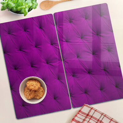 Planche à découper verre Quilting violet