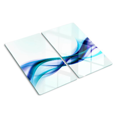 Planche à découper verre Des vagues aux tons bleus et turquoise
