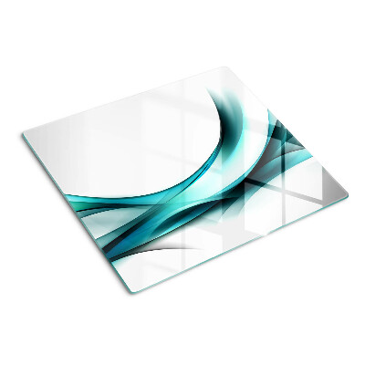 Planche à découper verre Des vagues aux nuances de bleu