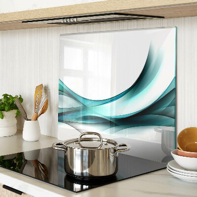 Planche à découper verre Des vagues aux nuances de bleu