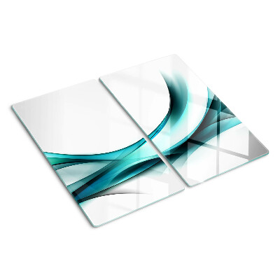 Planche à découper verre Des vagues aux nuances de bleu
