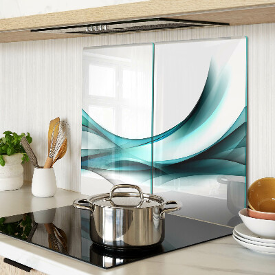 Planche à découper verre Des vagues aux nuances de bleu