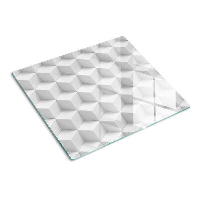 Planche à découper verre Motif hexagonal 3D