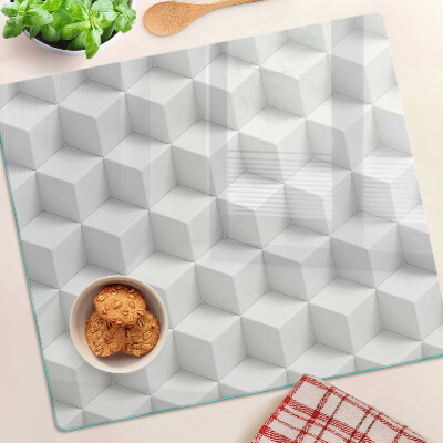 Planche à découper verre Motif hexagonal 3D