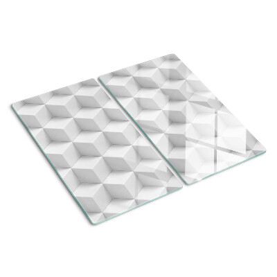 Planche à découper verre Motif hexagonal 3D