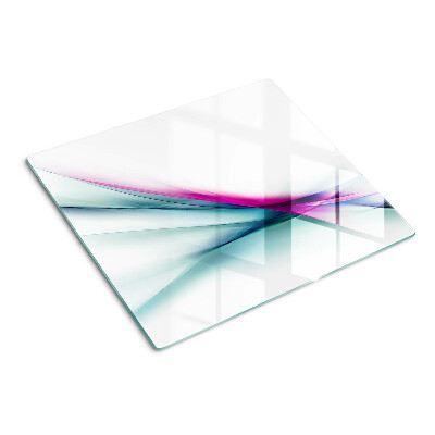 Planche à découper verre Vagues de couleurs abstraites