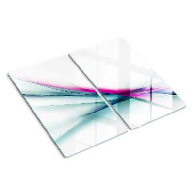 Planche à découper verre Vagues de couleurs abstraites
