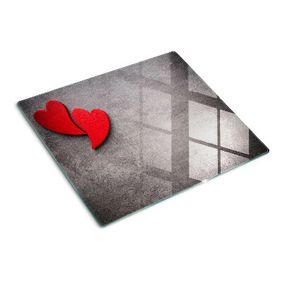 Planche à découper verre Coeur en arrière-plan de la fenêtre