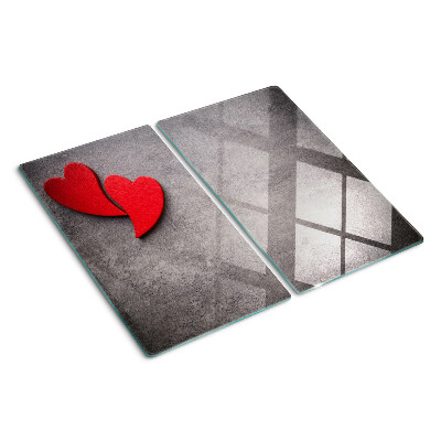 Planche à découper verre Coeur en arrière-plan de la fenêtre