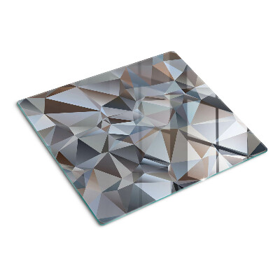 Planche à découper en verre Motif de coupe en diamant