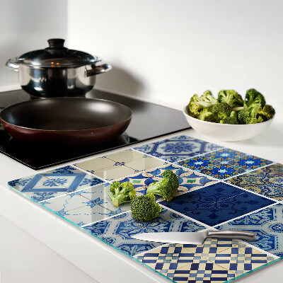 Planche à découper en verre Motif de carreaux de mosaïque