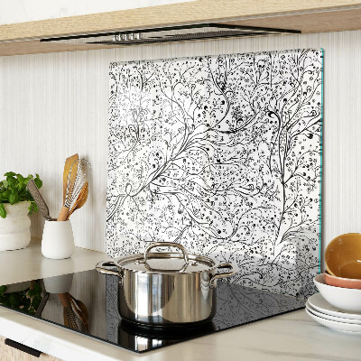 Planche à découper verre Un motif végétal aux branches délicates