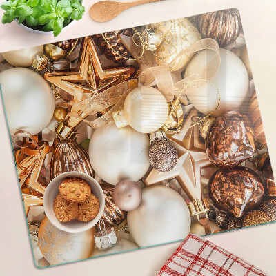 Planche à découper en verre Décorations et boules de Noël
