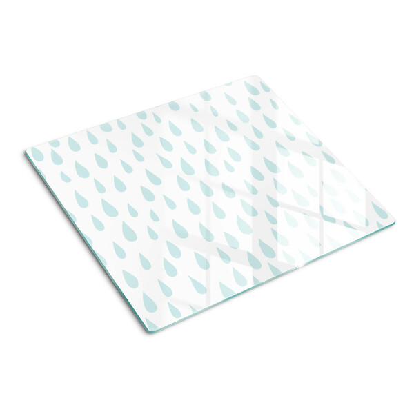 Planche à découper en verre Gouttes de pluie