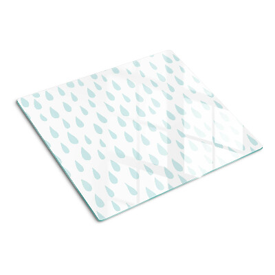Planche à découper en verre Gouttes de pluie
