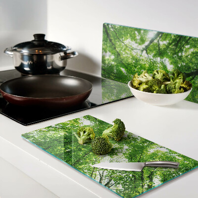Planche à découper verre Forêts et arbres verts