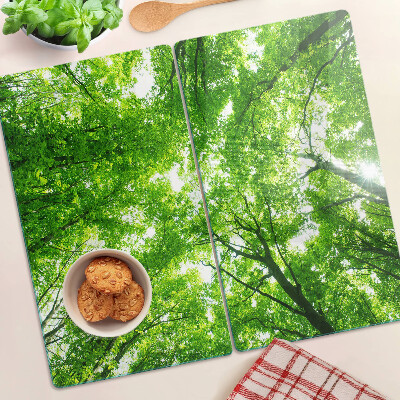 Planche à découper verre Forêts et arbres verts