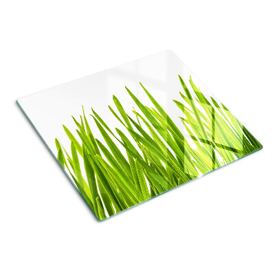 Planche à découper en verre herbe verte