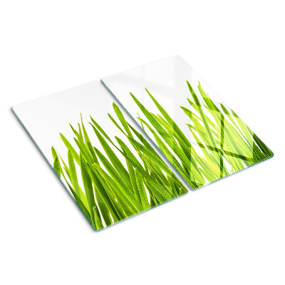Planche à découper en verre herbe verte