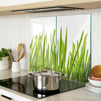 Planche à découper en verre herbe verte