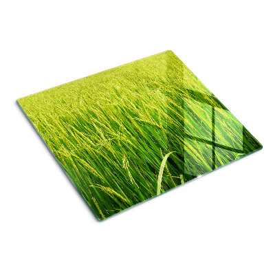 Planche à découper verre Champ d'herbe verte